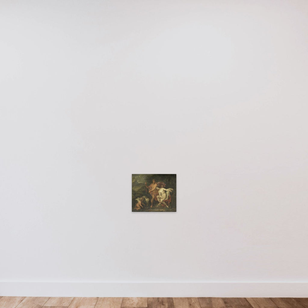 Meleager and Atalanta unframed — shown to scale