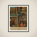 Four scenes from the legend of St Elizabeth of Hungary framed