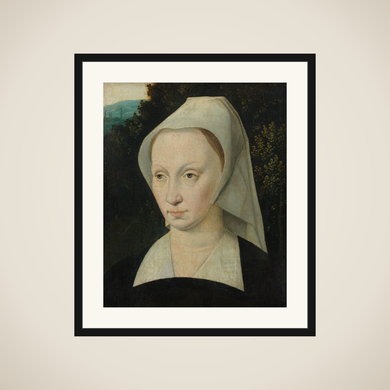 Portrait of a woman framed