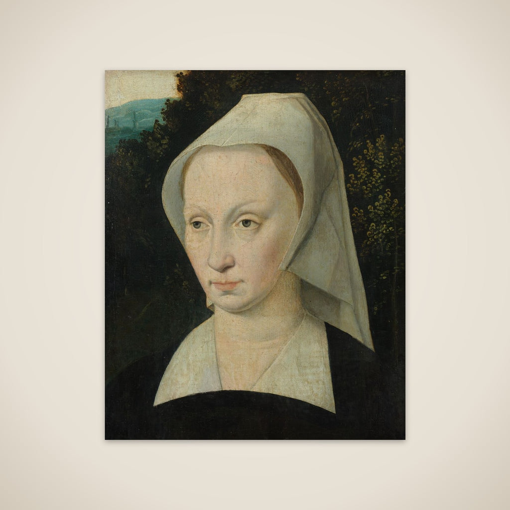 Portrait of a woman unframed print
