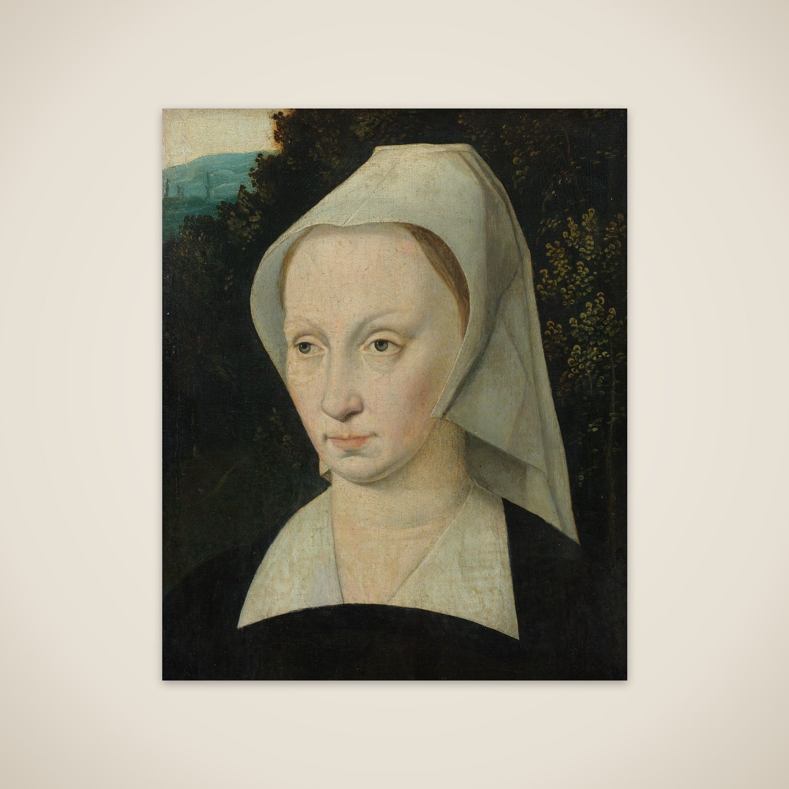 Portrait of a woman unframed print