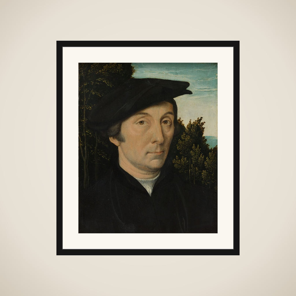 Portrait of a man framed