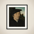 Portrait of a man framed