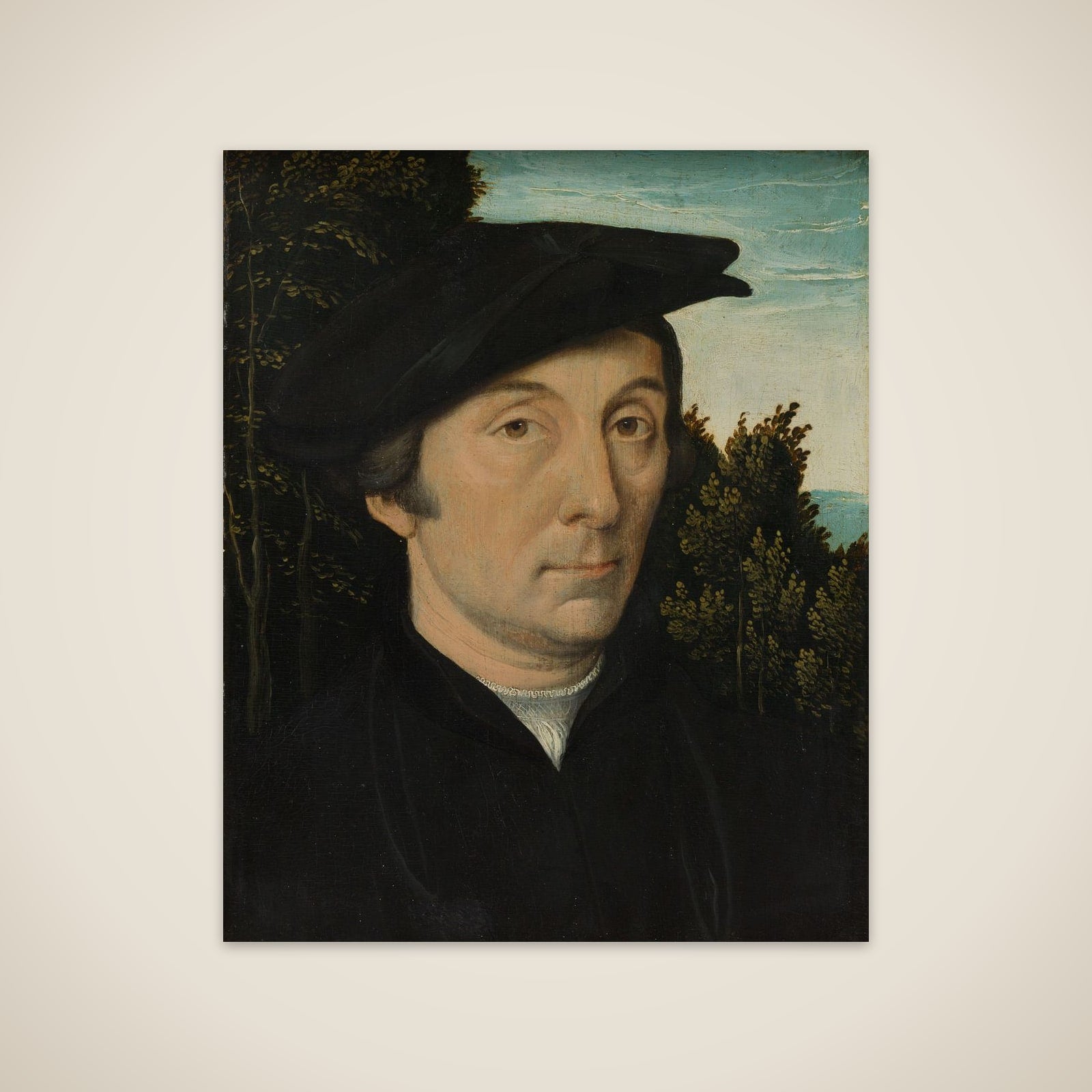 Portrait of a man unframed print
