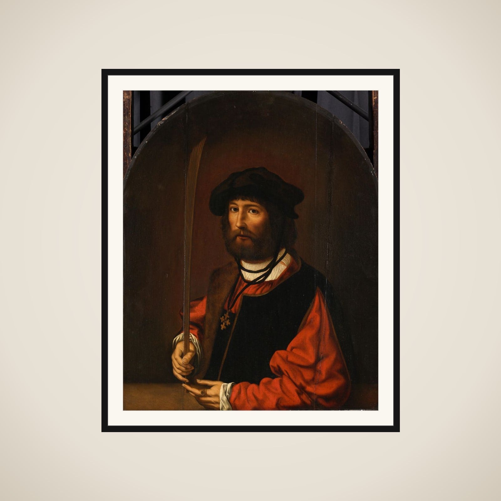 Portrait of Ruben Parduyn. Knight of the Order of St John framed