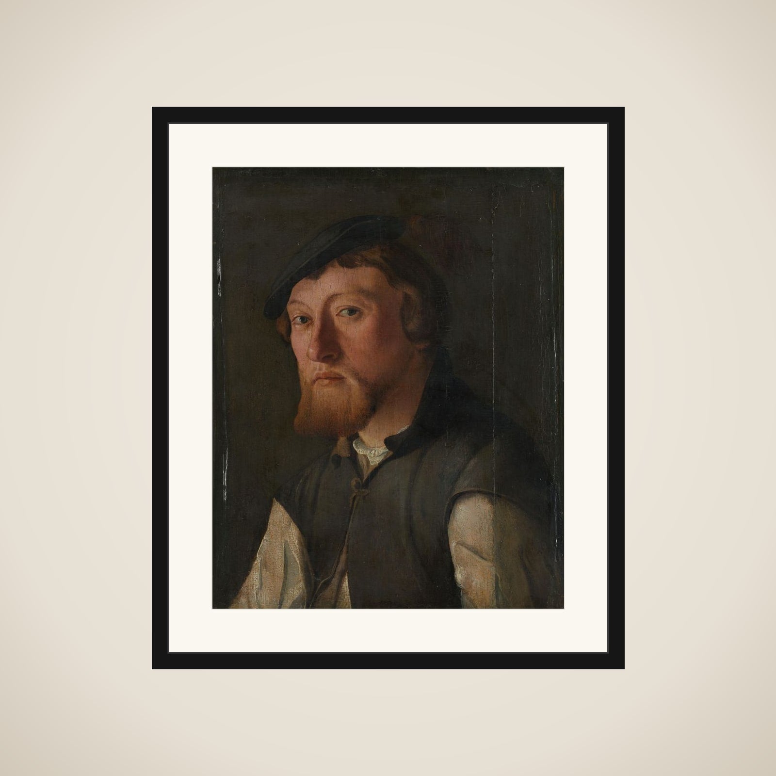 Portrait of a man framed