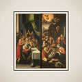 Altarpiece Wing with the Circumcision. On the outside are John the Baptist with the Lamb of God framed