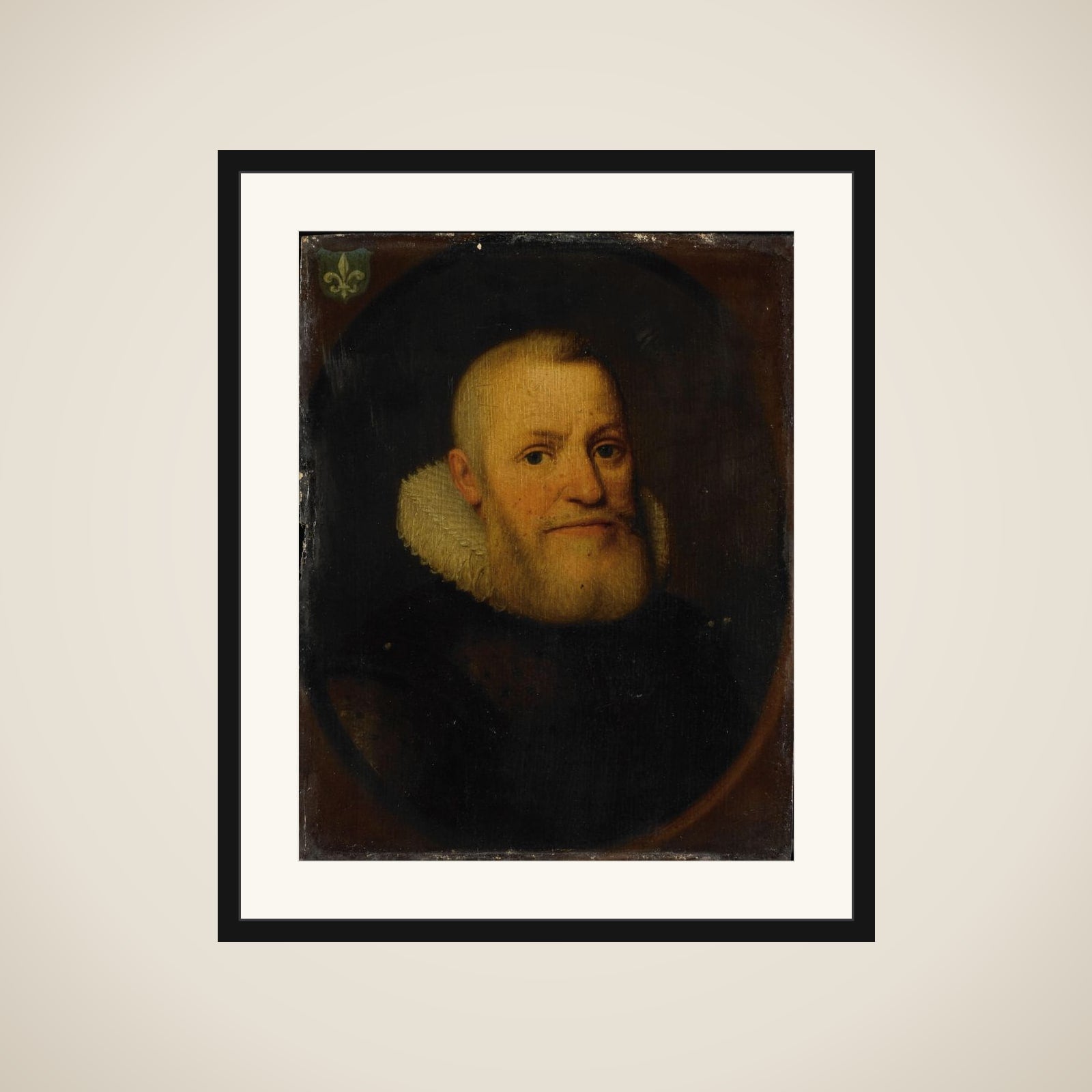 Portrait of a Man of the Rijswijck or Van Rijswijk family framed
