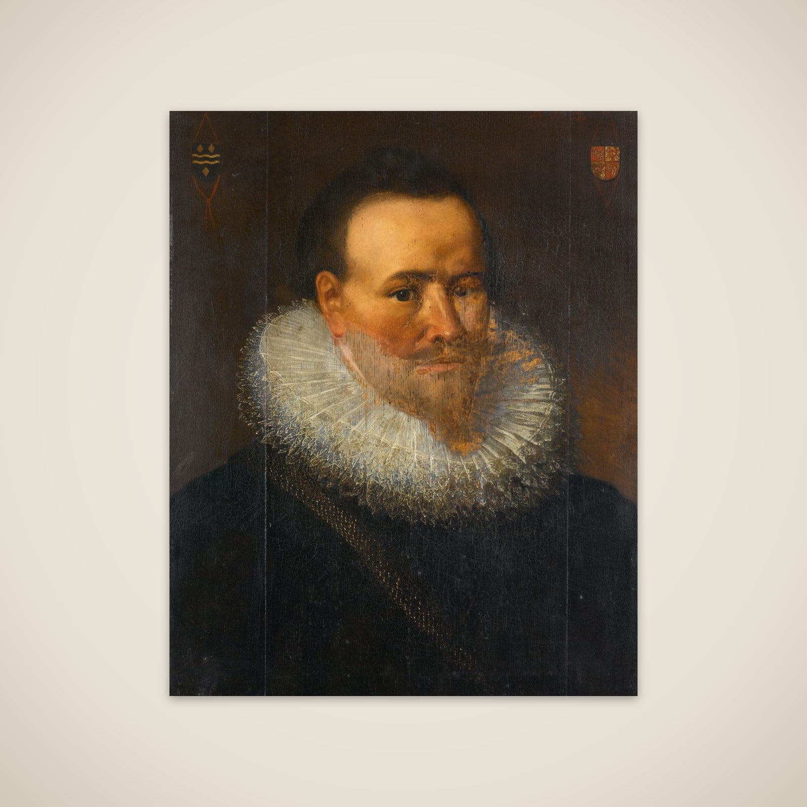 Portrait of a man, possibly Joris van Cats (c. 1590-1654) unframed print