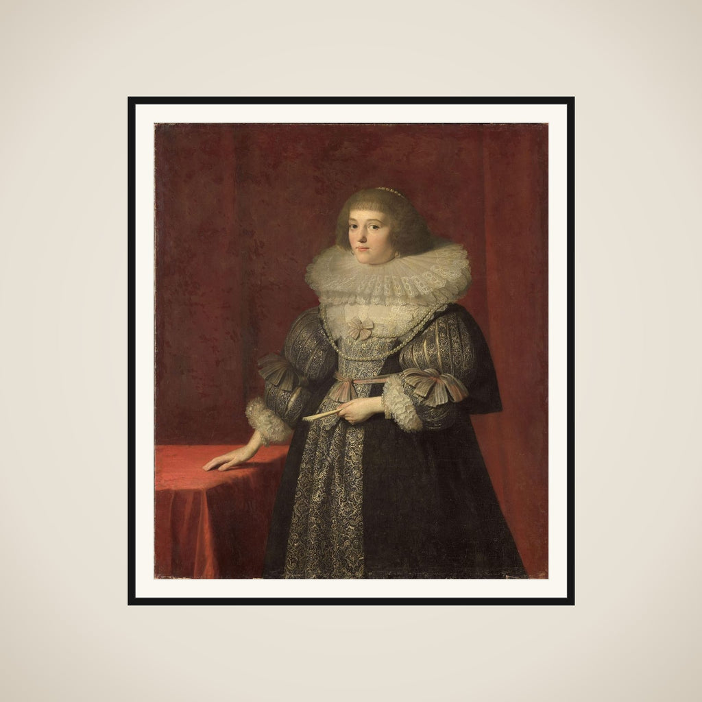 Portrait of Ursula (1594-1657), Countess of Solms-Braunfels framed