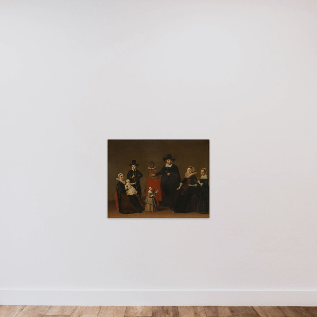Family portrait, possibly the family of Joos Banckert (1599-1647) unframed — shown to scale