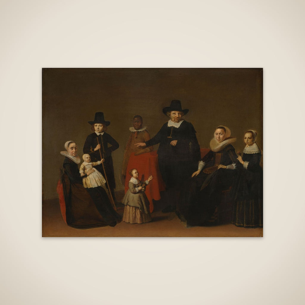 Family portrait, possibly the family of Joos Banckert (1599-1647) unframed print