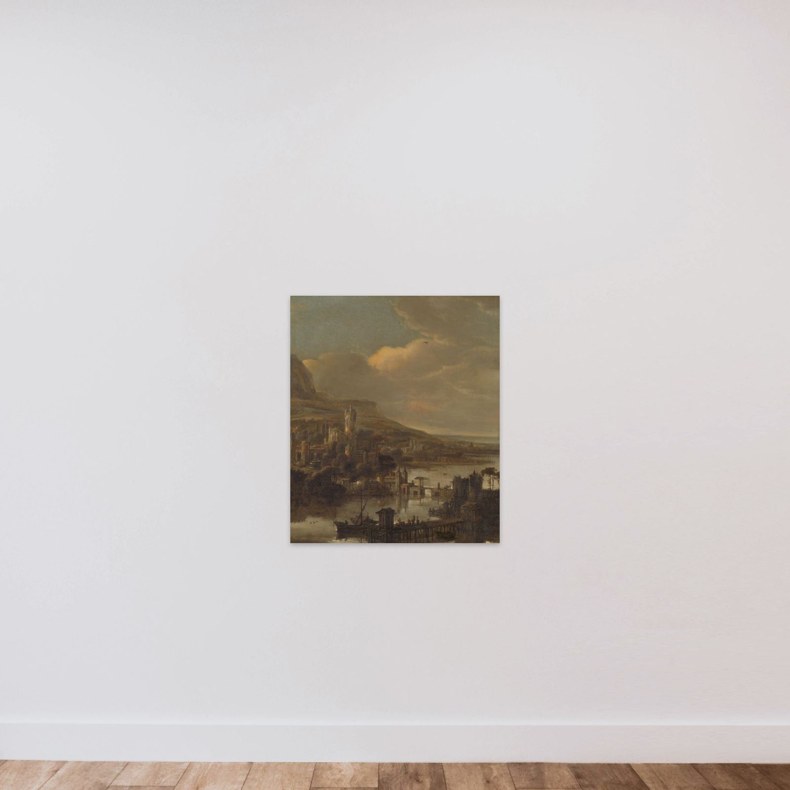 River view unframed — shown to scale