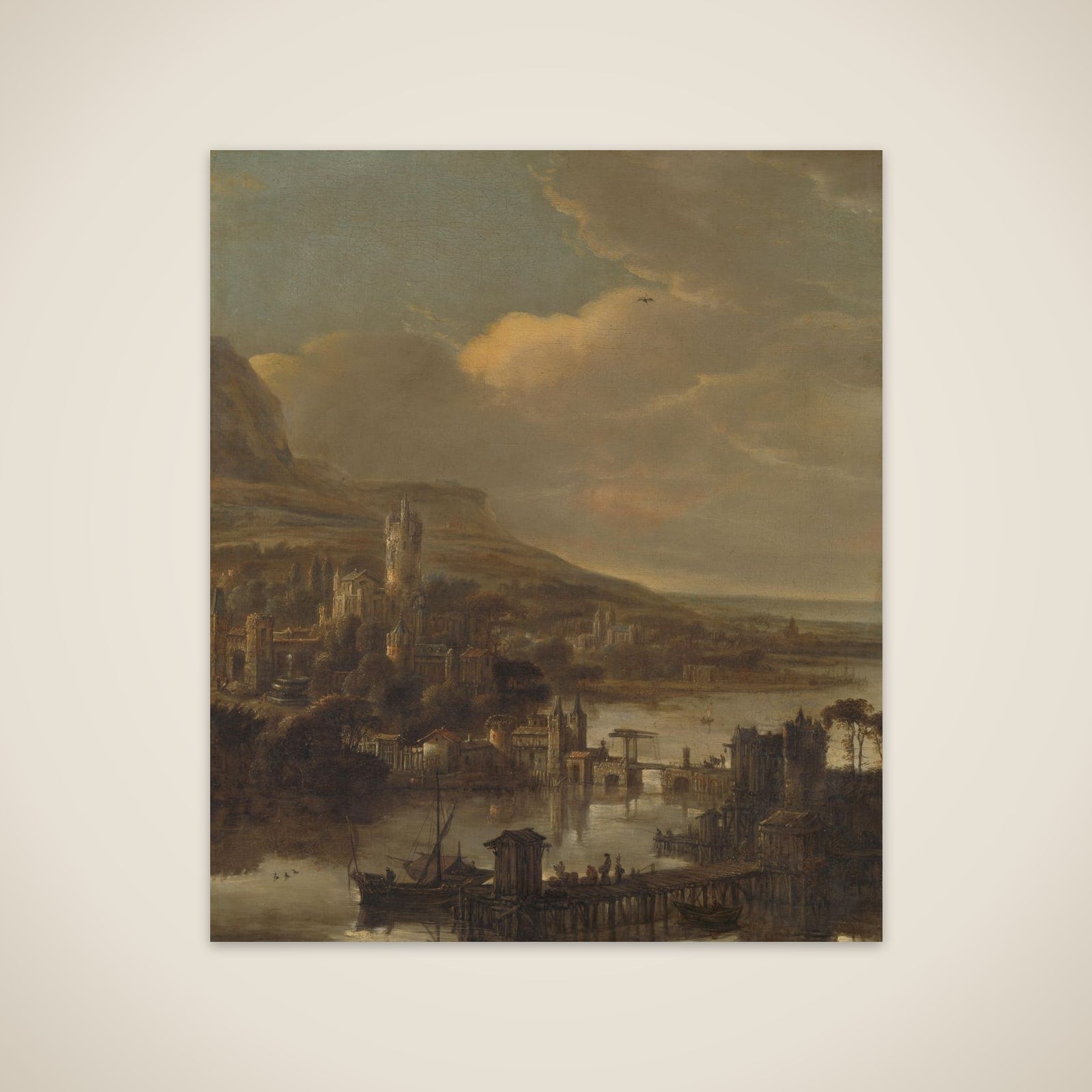 River view unframed print