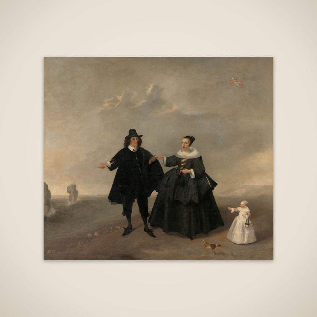 Portrait of a Married Couple with Child, Members of the Beresteyn Family unframed print