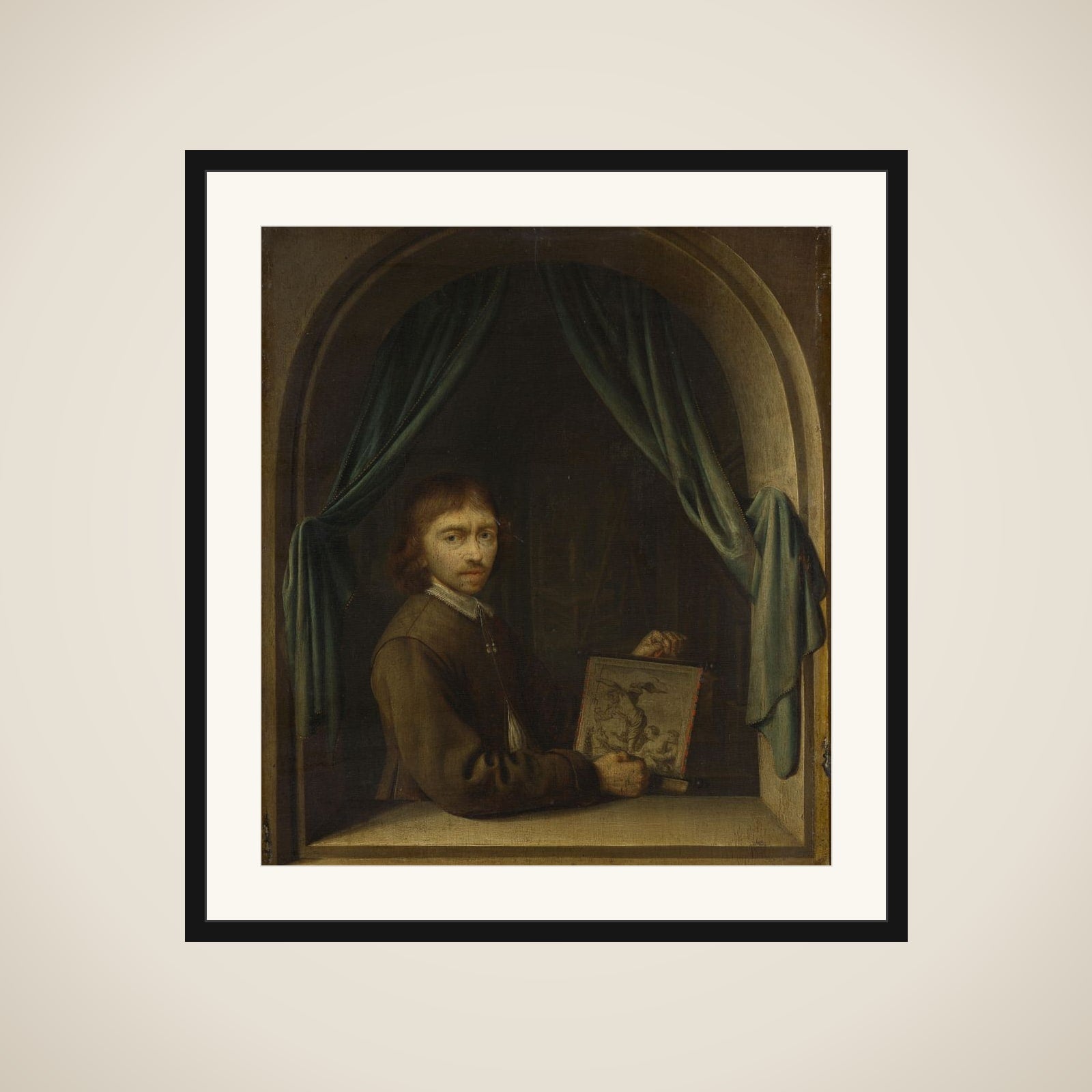 Portrait of a Painter framed
