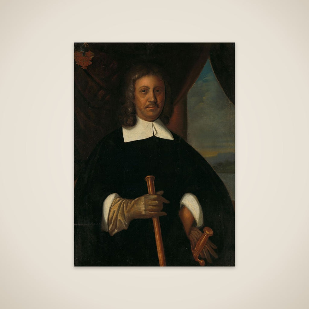 Portrait of Jan van Riebeeck (1619-77). Commander of the Cape of Good Hope and of Malacca and Secretary of the High Government of Batavia unframed print