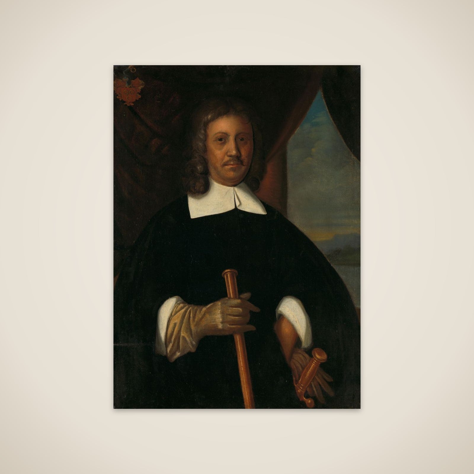 Portrait of Jan van Riebeeck (1619-77). Commander of the Cape of Good Hope and of Malacca and Secretary of the High Government of Batavia unframed print