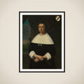 Portrait of Maria de la Queillerie (1629-64), first Wife of Jan van Riebeeck, or his second Wife Maria Scipio (c. 1630-95) framed