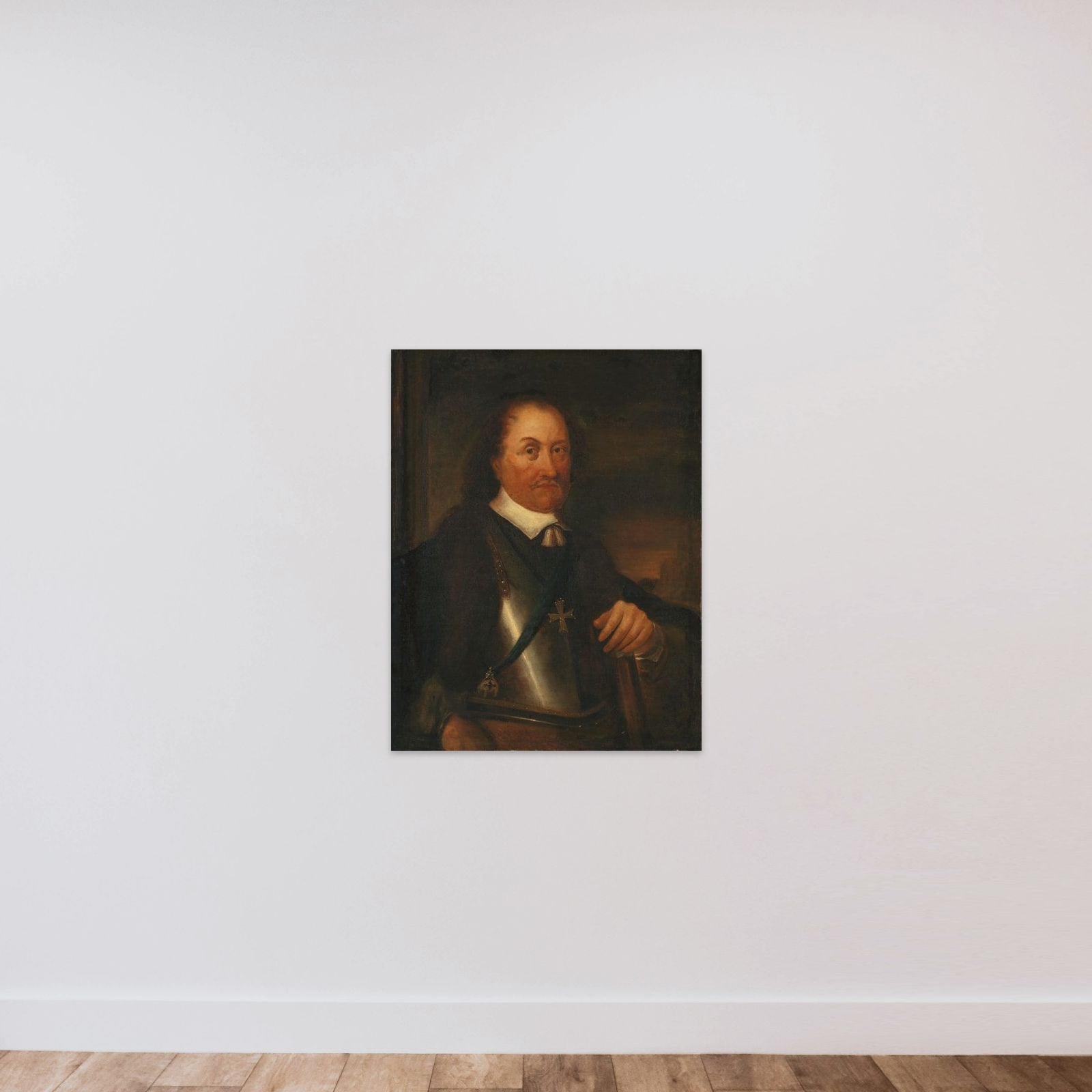 Portrait of Johan Maurits, Count of Nassau-Siegen, Governor of Brazil unframed — shown to scale