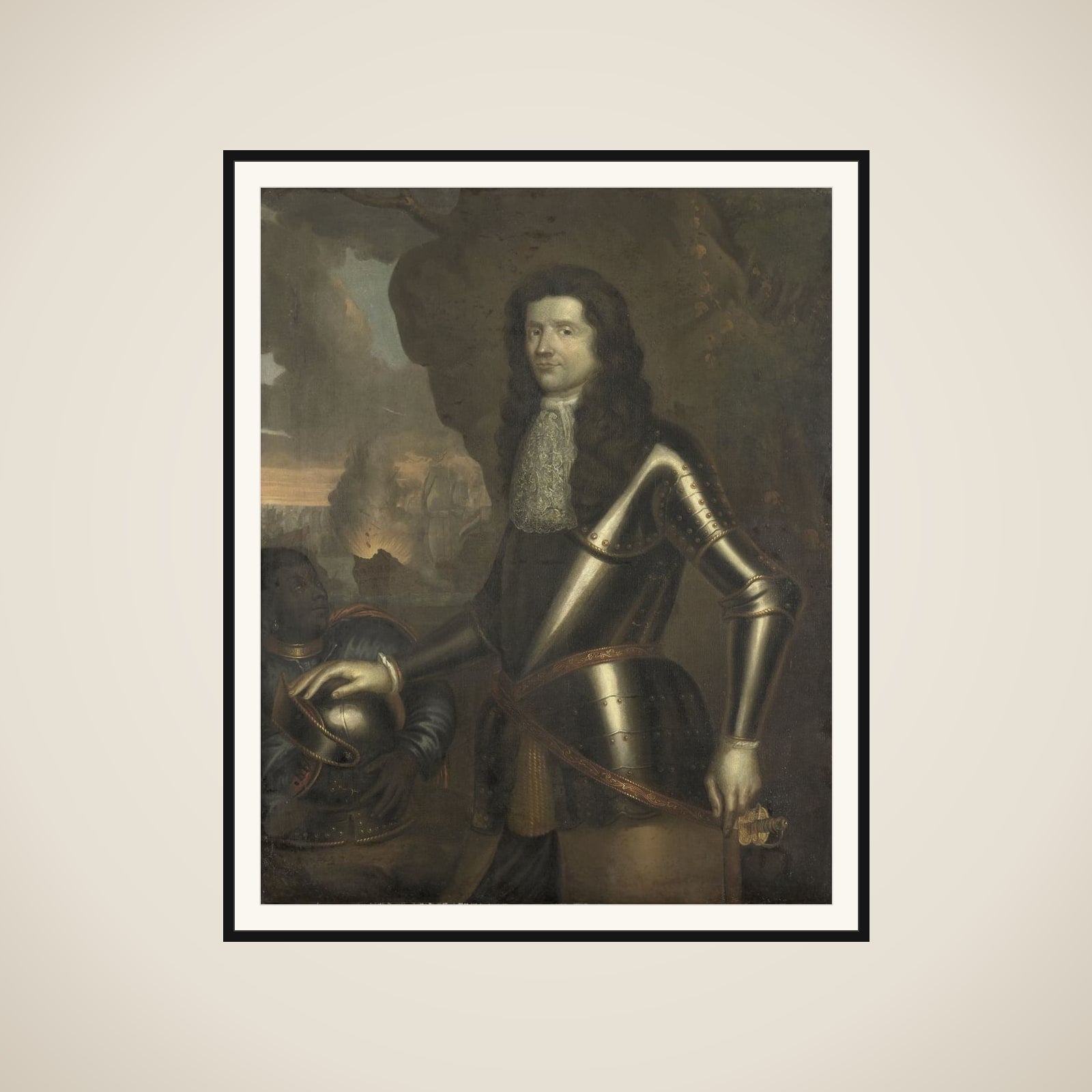 Portrait of an Admiral, probably Willem van Ewijck framed