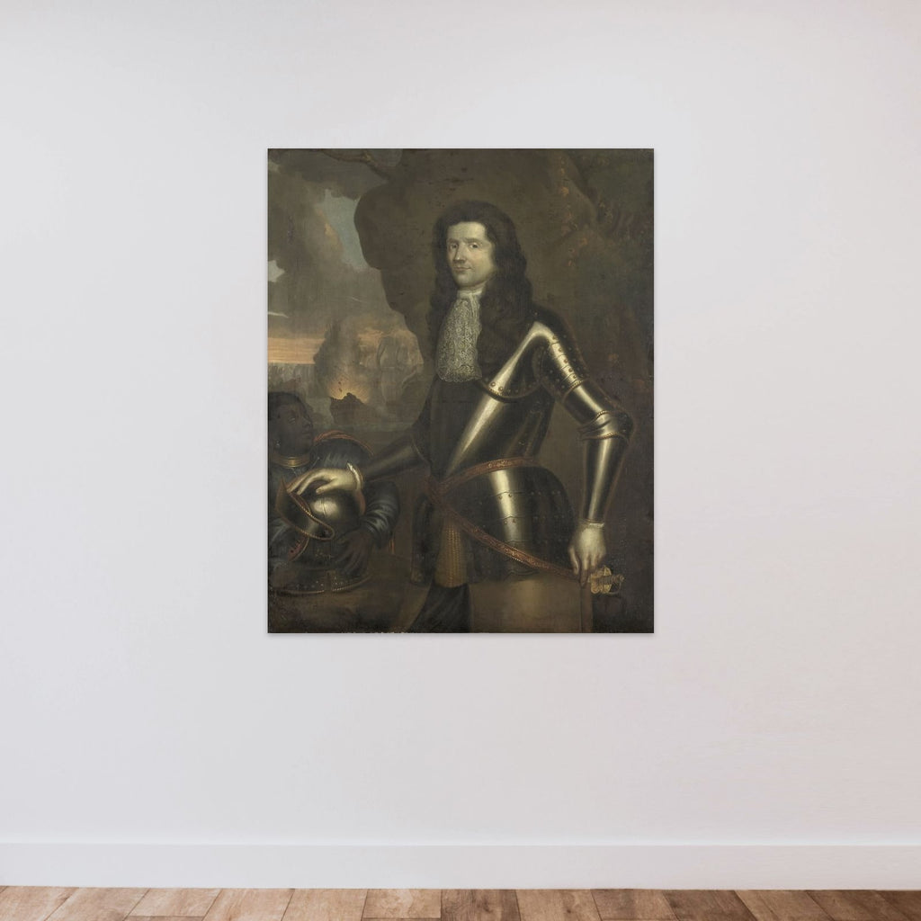 Portrait of an Admiral, probably Willem van Ewijck unframed — shown to scale