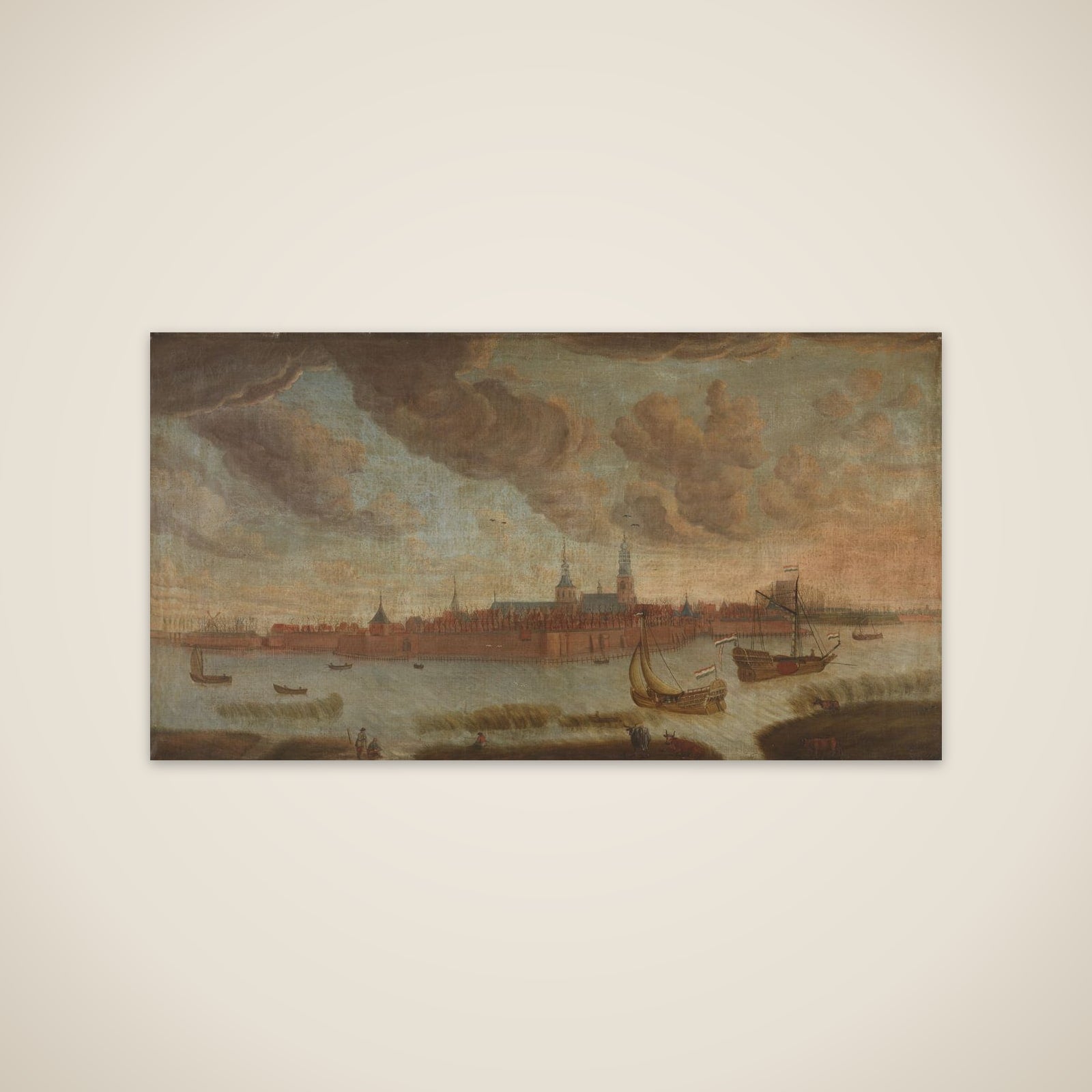 View of Heusden unframed print