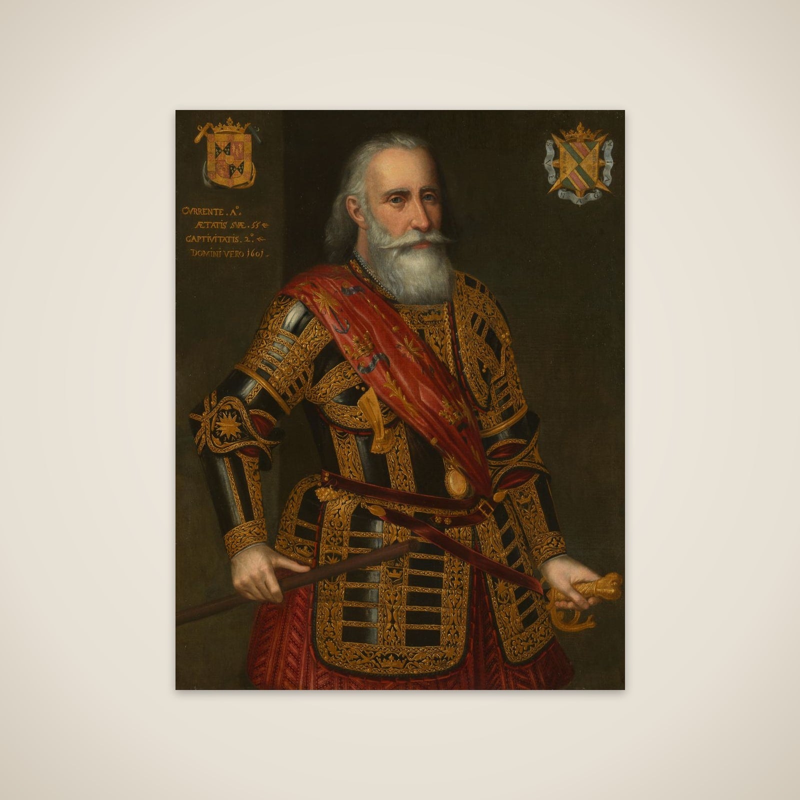 Portrait of Francisco Hurtado de Mendoza, Admiral of Aragon unframed print