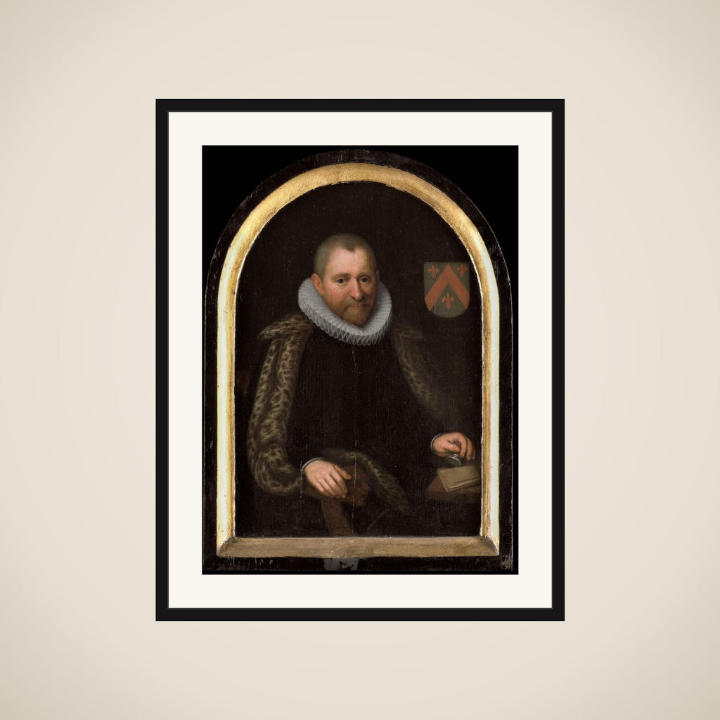 Portrait of Gerrit Willemsz van Schoterbosch (c. 1538-1611) framed