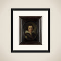 Portrait of een young man framed