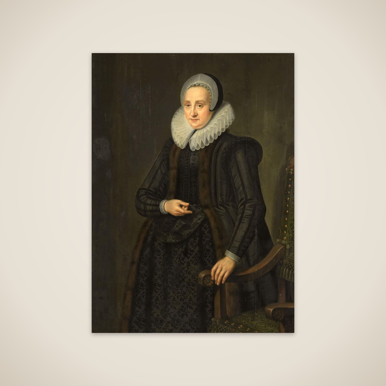Portrait of Margarita Cassier unframed print