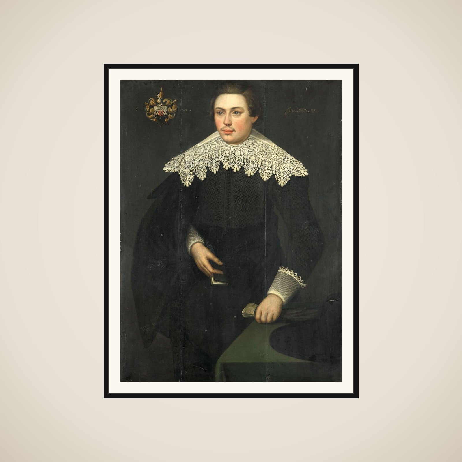 Portrait of Johan van Ceters (1602-29) framed