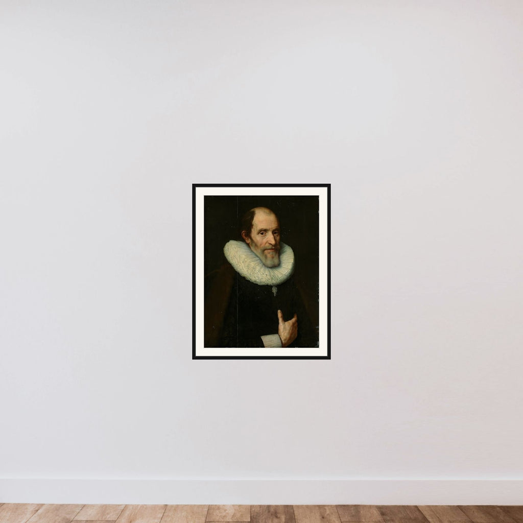 Portrait of a Man framed — shown to scale