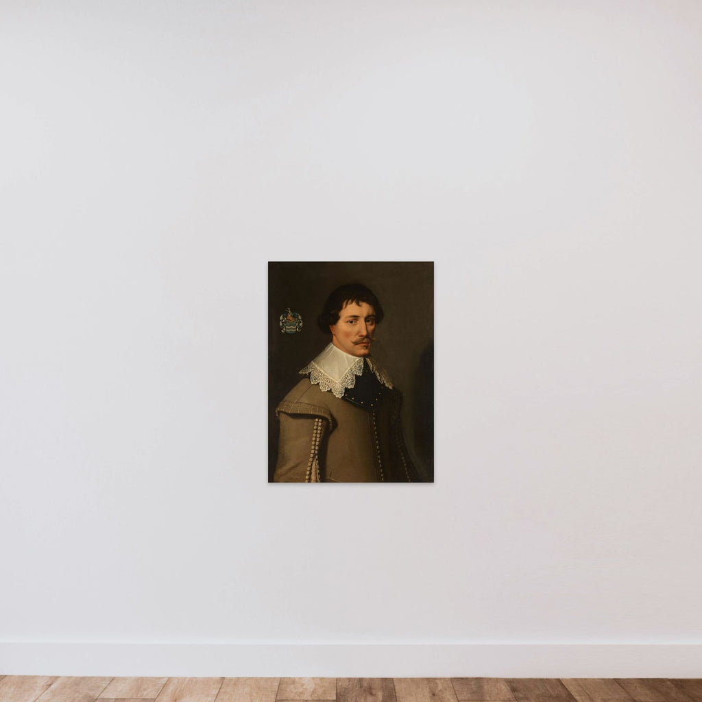 Portrait of Nicolaas de Witte (1603-29) unframed — shown to scale