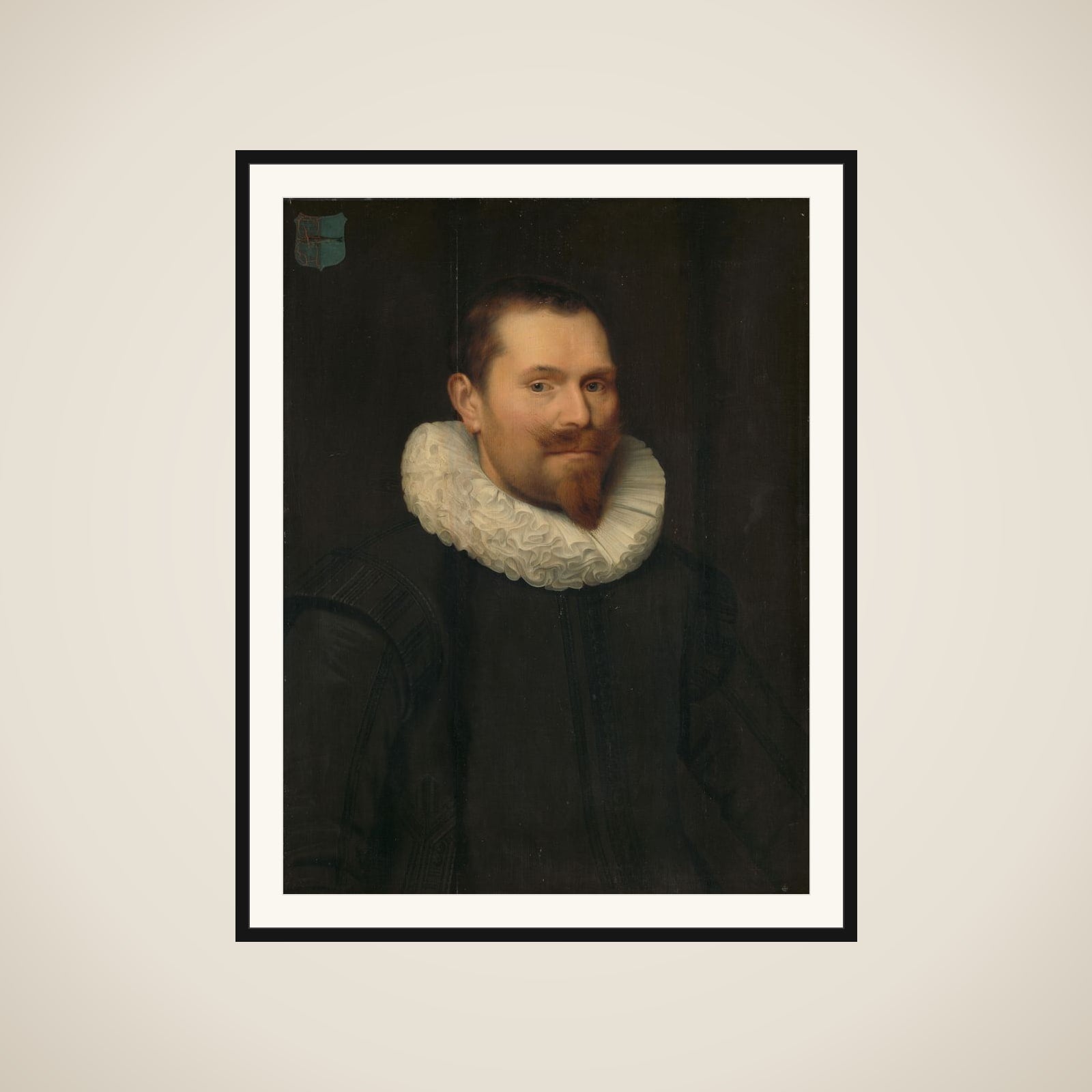 Portrait of a man framed