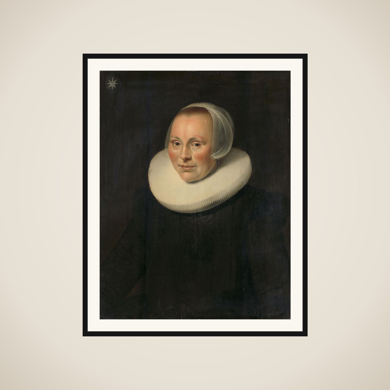 Portrait of a woman framed