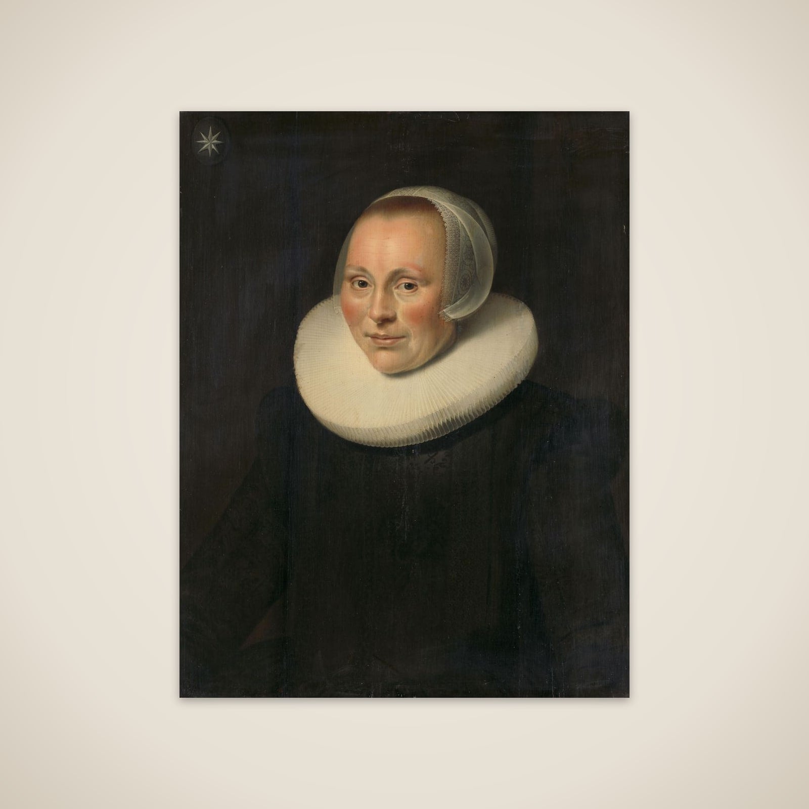 Portrait of a woman unframed print