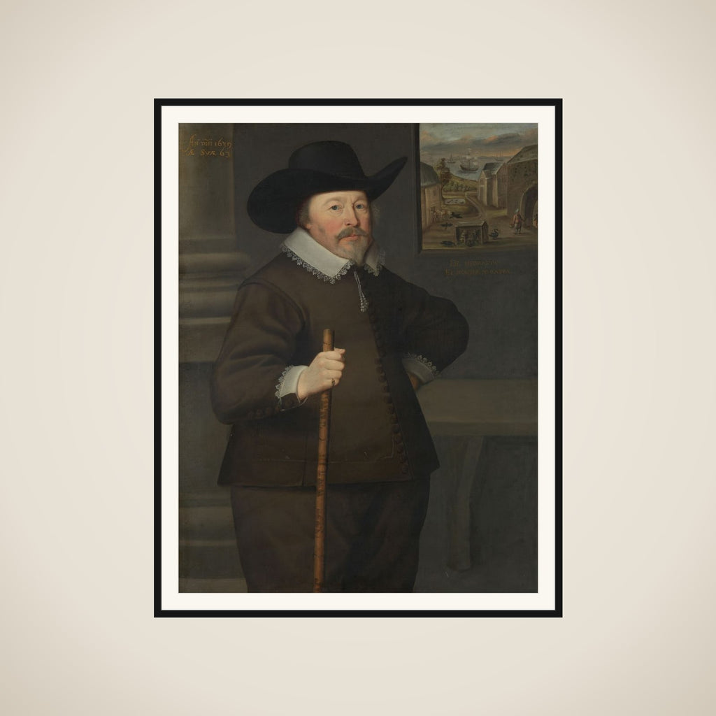 Portrait of a man framed
