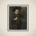 Portrait of a man framed