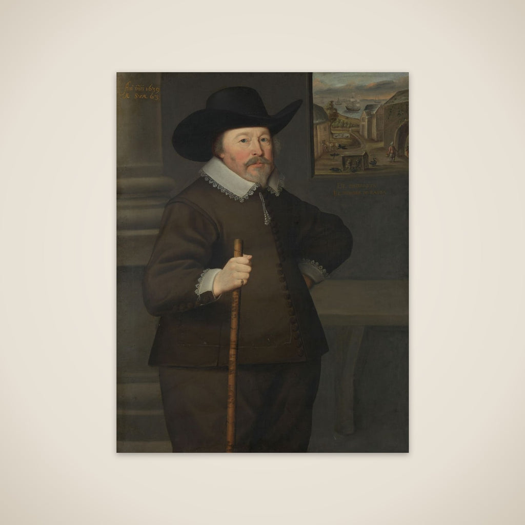 Portrait of a man unframed print