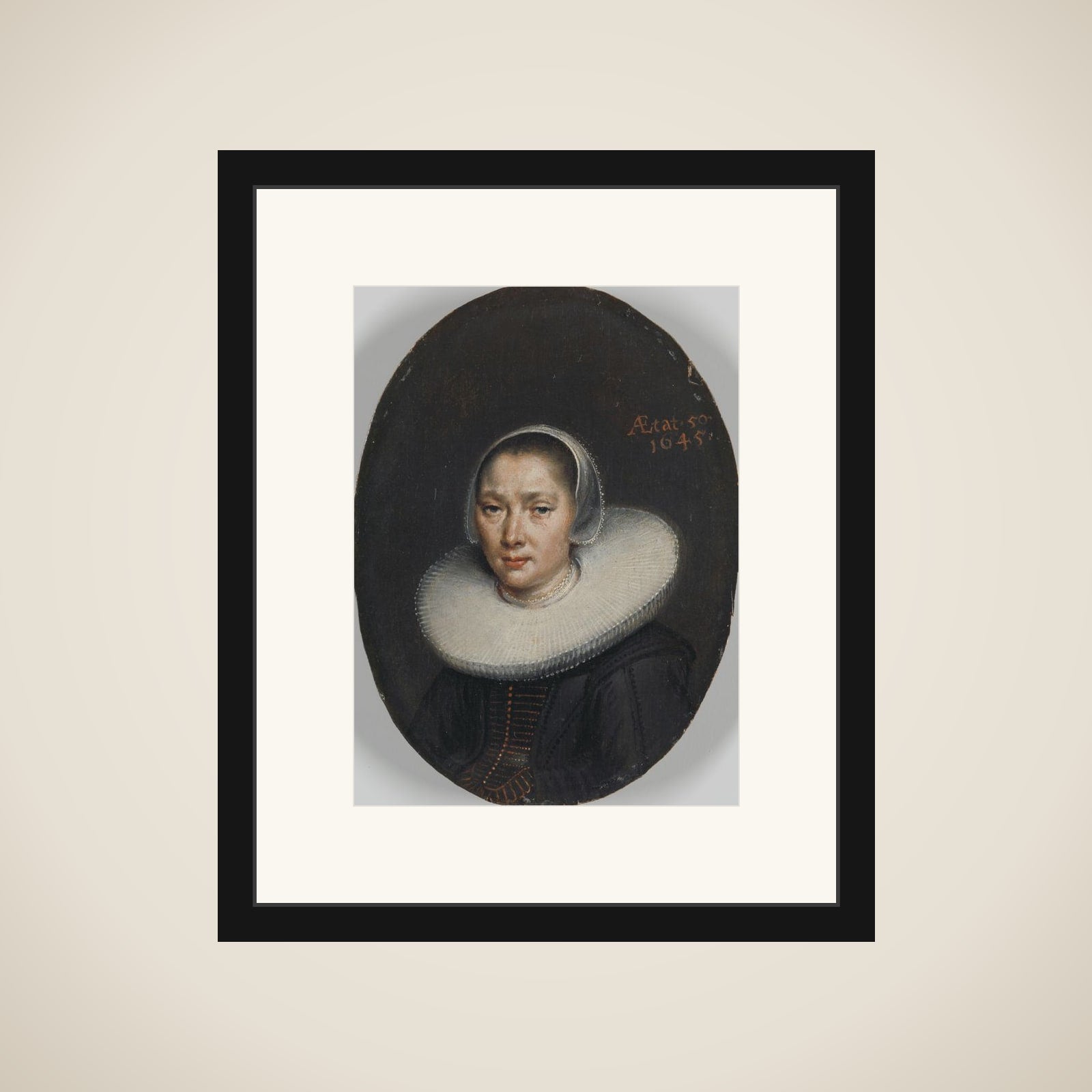 Portrait of a woman framed