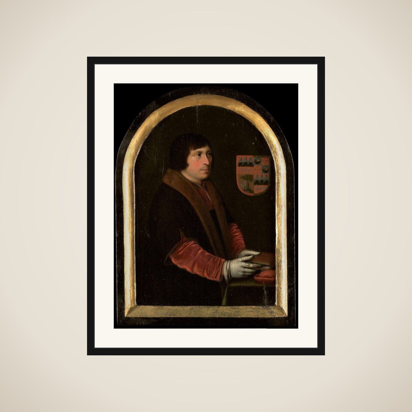 Portrait of Pieter Salina framed