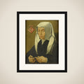 Portrait of Magdalena van Werdenborgh (1464-1538) framed