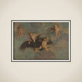 Putti with an Eagle on Clouds framed