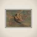 Putti with a Festoon framed