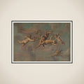 Tumbling Putti with Flowers framed