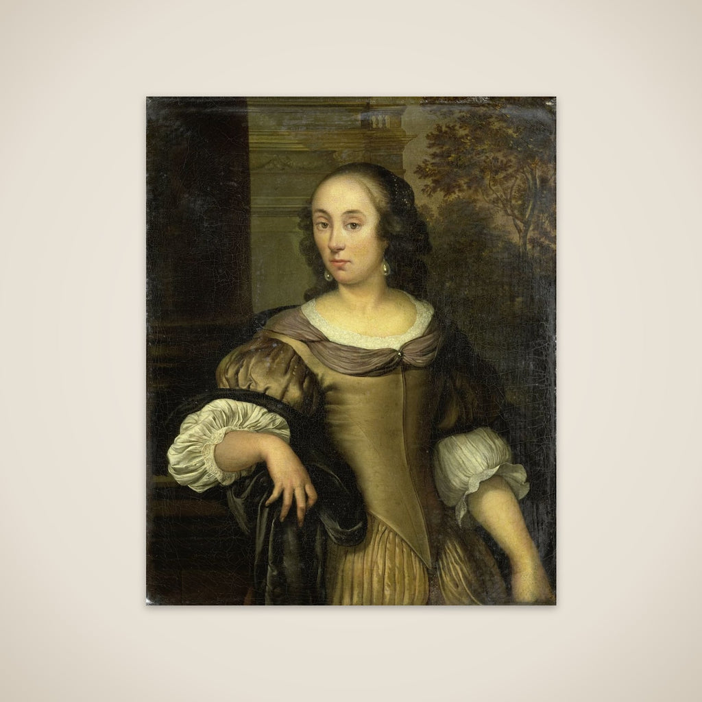 Portrait of a young woman unframed print