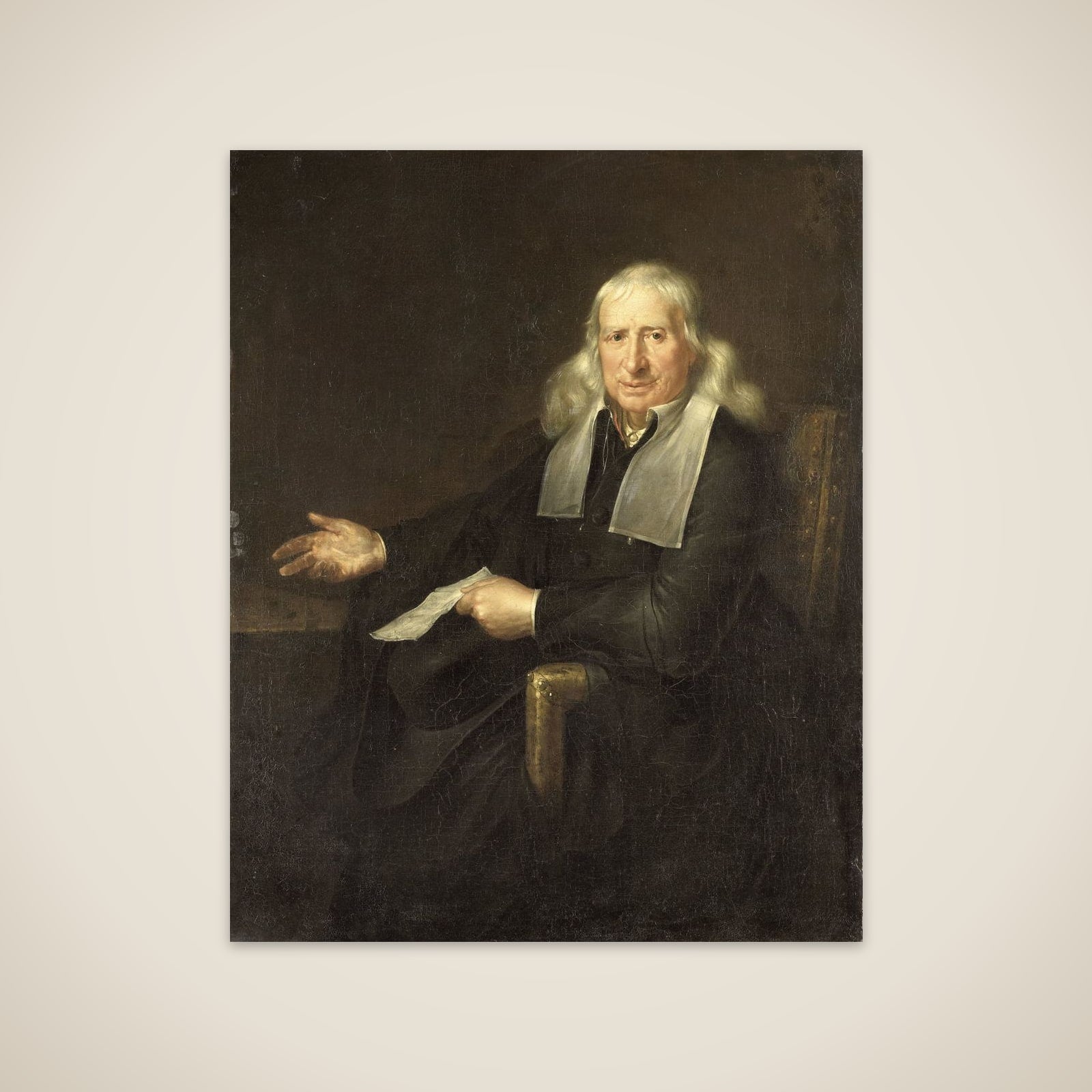 Portrait of Jan van Lennep the Elder (1634-1711). Amsterdam Merchant in Silk, Gold and Silver Cloth and Art Collector unframed print