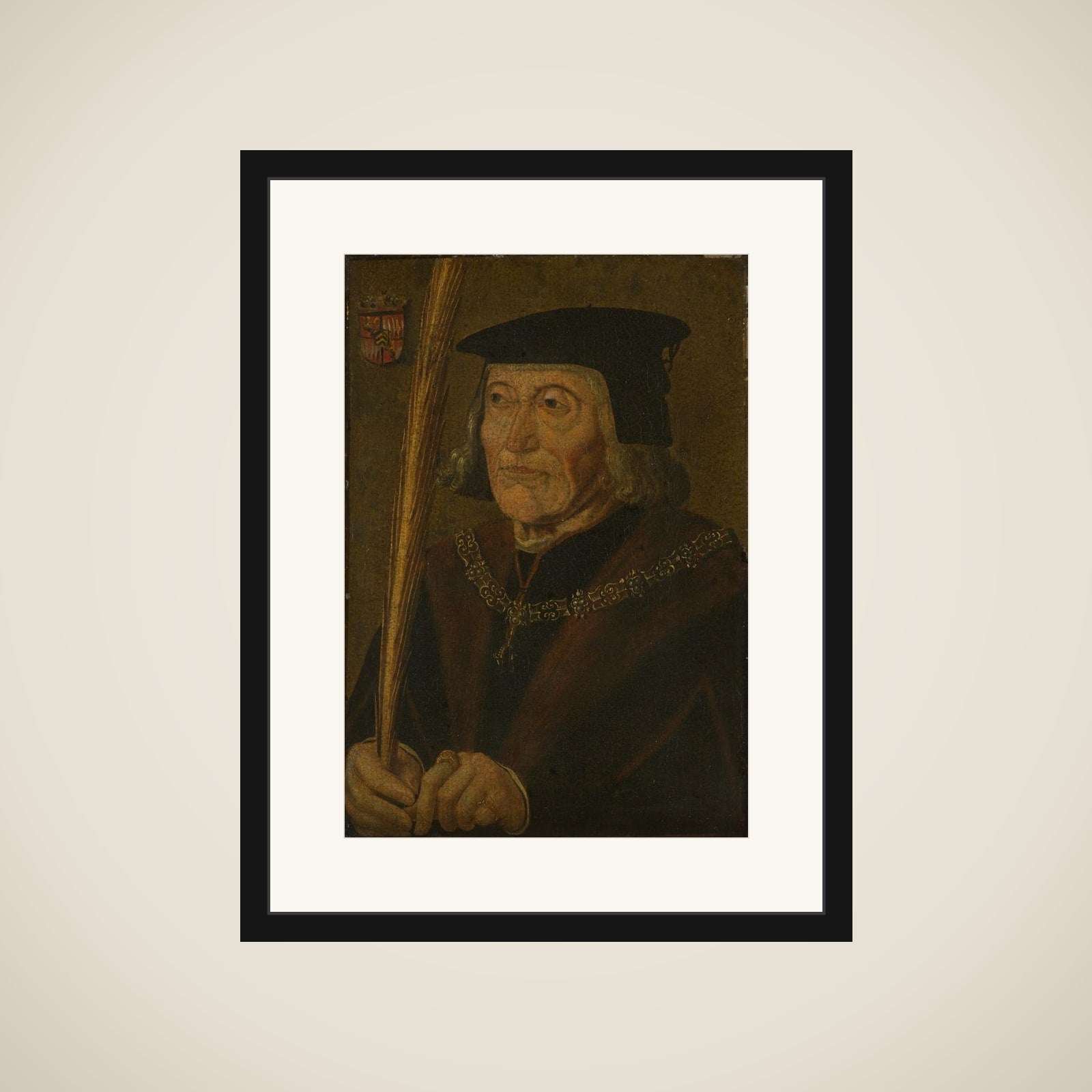 Portrait of Jan van Egmond (1438-1516), Count of Egmond framed