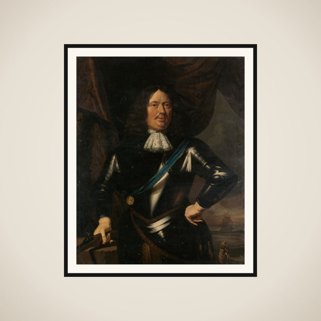 Portrait of an Admiral, possibly Adriaen Banckert, Vice-Admiral of Zeeland framed